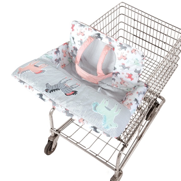 Other - Baby Girls Kids Shopping Cart Cover - Pink Horses
